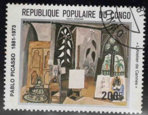 Congo Peoples Republic Scott C296C Used CTO Picasso stamp