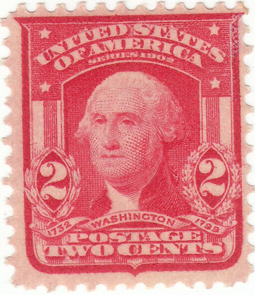 Scott #319 - 2c Carmine, Die 1 - Washington - Mint Hinged