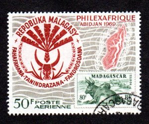 Malagasy Republic   Scott # C92   used  CAT = $ 1.00   Lot 200515