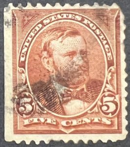 Scott#: 270 - Ulysses S. Grant 5¢ 1895 BEP used single stamp - Lot G7