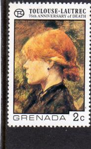 Grenada Anniv death  Toulouse Lautrec MNH