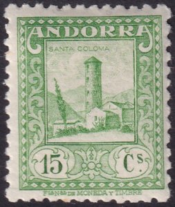 Andorra Spanish 1935 Sc 28a MH*