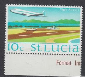 St. Lucia - 1970 QEII 10c' Wmk Sideways - MNH  (233)