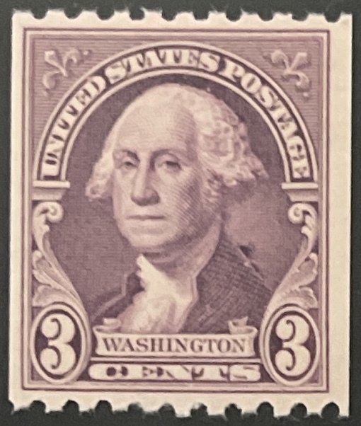 Scott #722 1932 3¢ George Washington perf. 10 horizontally MNH OG