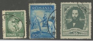 Romania #372/416/914 Used Single