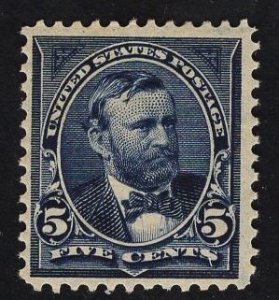 US #281 5c Dark Blue Grant MINT NH  SCV $100