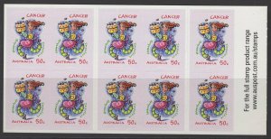 AUSTRALIA SGSB233(2799a) 2007 SIGNS OF THE ZODIAC (CANCER) $5 SELF ADHESIVES MNH