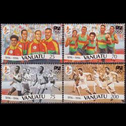 VANUATU 1996 - Scott# 684-7 Olympics Set of 4 NH