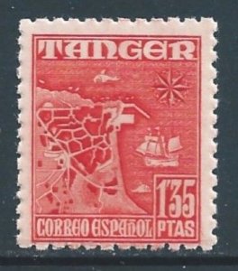 Spanish Morocco #L23 NH 1.35p Old Map of Tangier