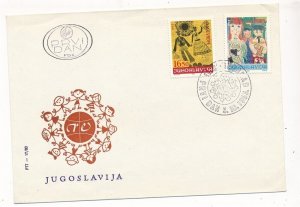 D412460 Yugoslavia FDC Children Stamps For Europe 1983