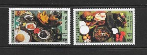 FRENCH POLYNESIA #458-59  LOCAL FOODS  MNH