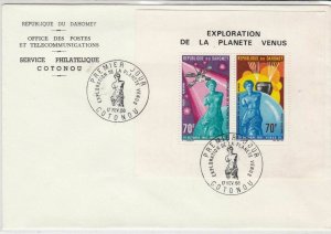 republique du dahomey 1968 exploration of the planet venus stamps cover ref20656