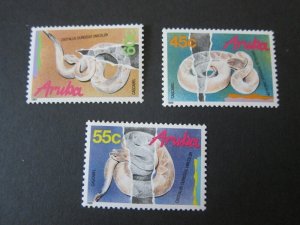 Aruba 1989 Sc 50-2 snake set MNH