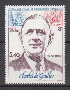 T.A.A.F SC# C60 GENERAL CHARLES DE GAULLE - MNH