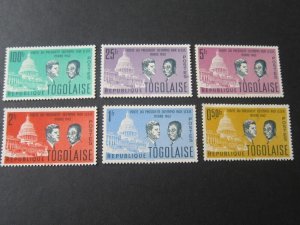 Togo 1962 Sc 432-7 John F Kennedy set MNH