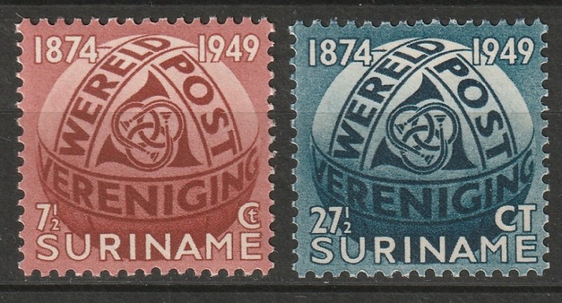 Suriname 1949 Sc 238-9 set MNH