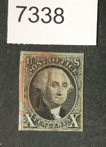 MOMEN: US STAMPS # 2 USED $900 LOT #A 7338
