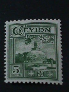 ​CEYLON-1950-SC#307-12 SIX VERY OLD RARE STAMPS  MLH VF-74 YEARS OLD LAST ONE