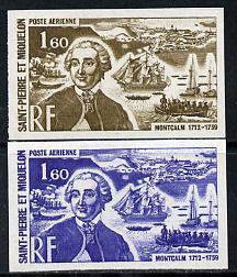 St Pierre & Miquelon 1972 Revaluation 1f60 Montcalm &...