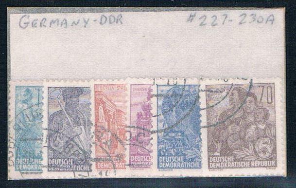 Germany DDR 227-230A Used set Scenes (G0236)