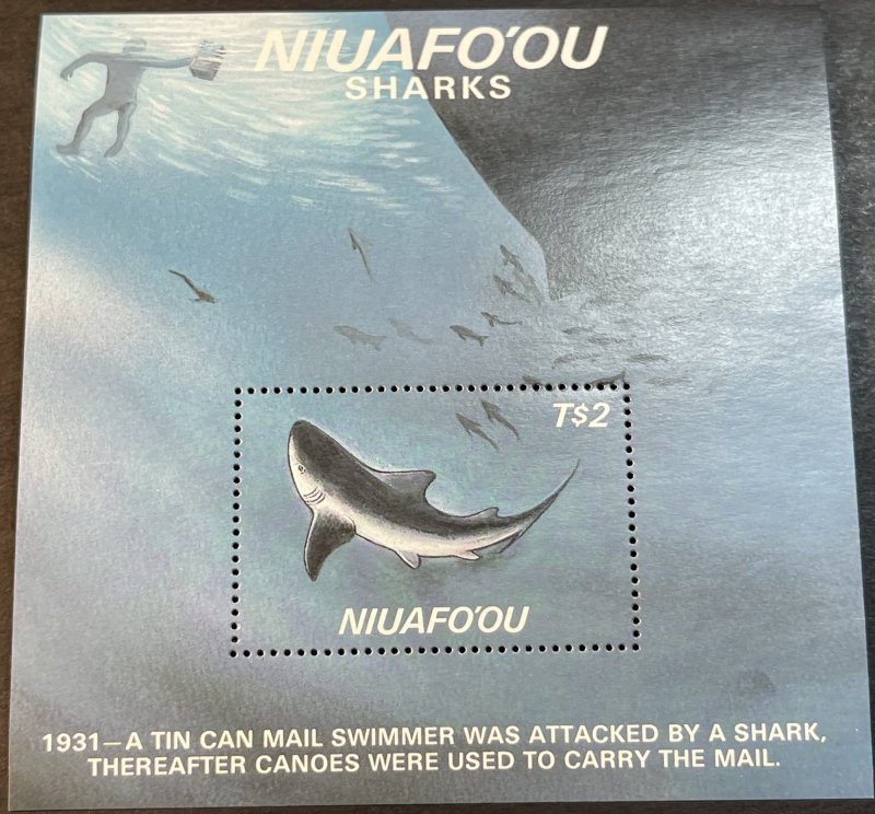 NIUAFO'OU # 89--MINT/NEVER HINGED---SOUVENIR SHEET--1987