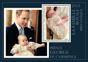 TOGO 2014 Christening of Prince George held by William and Kate S/S MNH