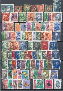 SWITZERLAND 1928/53 Pro Juventute Charity Flowers Wildlife Used (Apx 90 items)