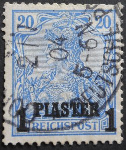 German Post Offices in Turkey 1900 One Piaster with a Constantinopel postmark