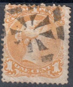 Canada Large Queen SC# 23 Fancy Cancel L1081, DS173   (~1512)