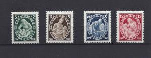 Austria, B152-55, Winterhelp Semi-Postal Singles,**Hinged**