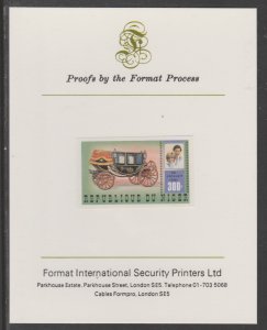 NIGER REP 1981 ROYAL WEDDING  imperf mounted on Format  Proof Card