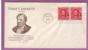 FDC - #860/3 - James Fenimore Cooper/Grimsland