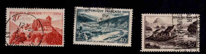 FRANCE Scott 630-632 Used  stamp set