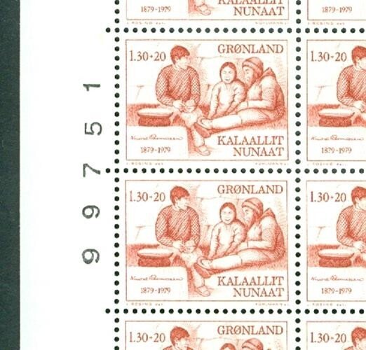 Greenland. 1979. Sheet. MNH. Semi-Postal. Knud Rasmussen. Sc# B8. Sheet: G 039
