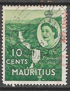 Mauritius 255: 10c Tamarind Falls, used, F-VF