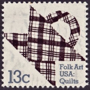 SC#1748 13¢ American Quilts Single (1978) MNH
