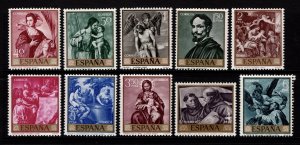 Spain 1969 Stamp Day & Alonso Cano Commem., Set [Mint]