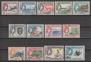 VIRGIN ISLANDS 1956 SG 149/61 USED Cat £42