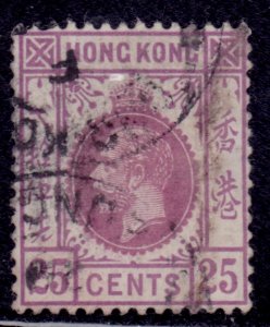 Hong Kong 1912, KGV, 25c, used