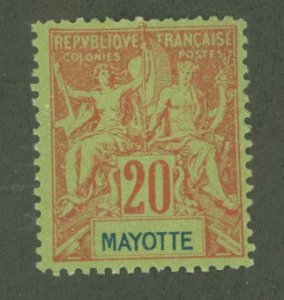 Mayotte #9 Unused Single