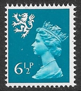 GREAT BRITAIN / SCOTLAND 1971-93 6 1/2p Prussian Blue QE2 Machin Sc SMH7 MNH