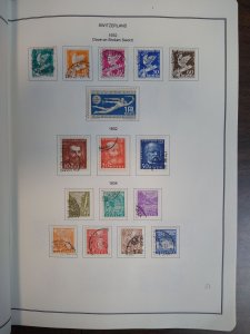 collection on pages Switzerland 1932-49 CN: CV $211