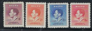 Nauru 35-38 MH 1937 KGVI Coronation (an3116)