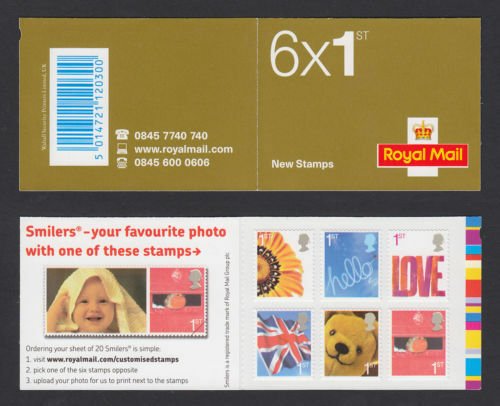 QA1 2005 Smilers Barcode Booklet 6 x 1st - Complete