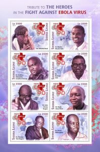 SIERRA LEONE - 2015 - Ebola Virus - Perf 8v Sheet - Mint Never Hinged