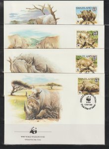 Swaziland  SC 519-22  First Day Covers