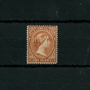 Dark Brown rarity FALKLAND ISLANDS hinged #12? high value mint stamps