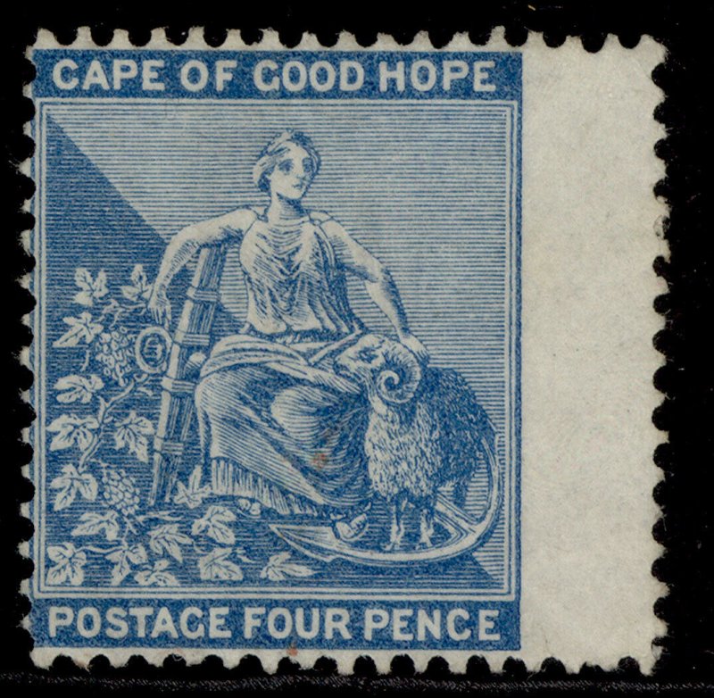 SOUTH AFRICA - Cape of Good Hope QV SG30b, 4d ultram, UNUSED. Cat £375. WMK CC