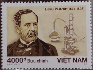 RO) 2022 VIETNAM, LOUIS PASTEUR, CHEMIST, PHYSICIAN, MATHEMATICIAN, BACTERIOLOGI