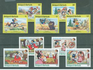 Antigua #890-894/896-900 Unused Single (Complete Set) (Disney)